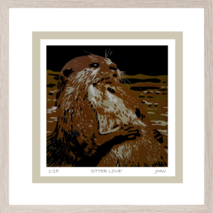 Otter Love - Framed