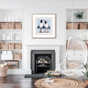 'Singing Gulls' - framed