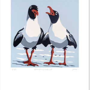 'Singing Gulls' - print