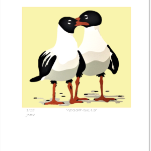 'Gossip Gulls' - print only
