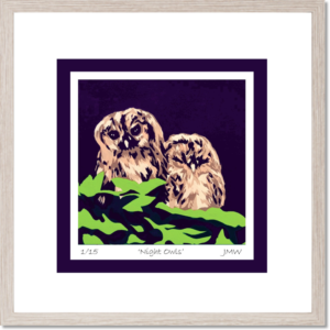Night Owls - Framed